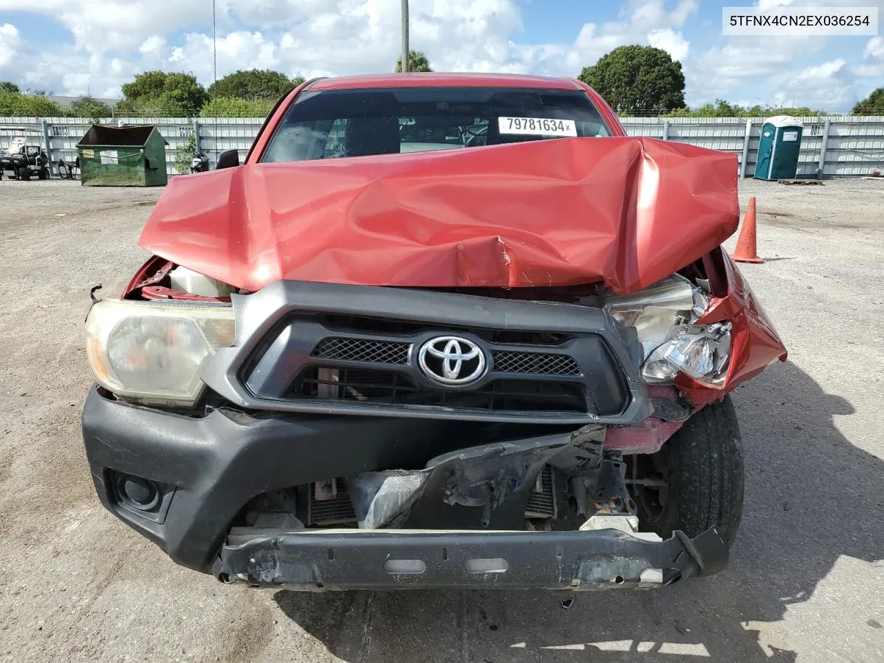 2014 Toyota Tacoma VIN: 5TFNX4CN2EX036254 Lot: 79781634