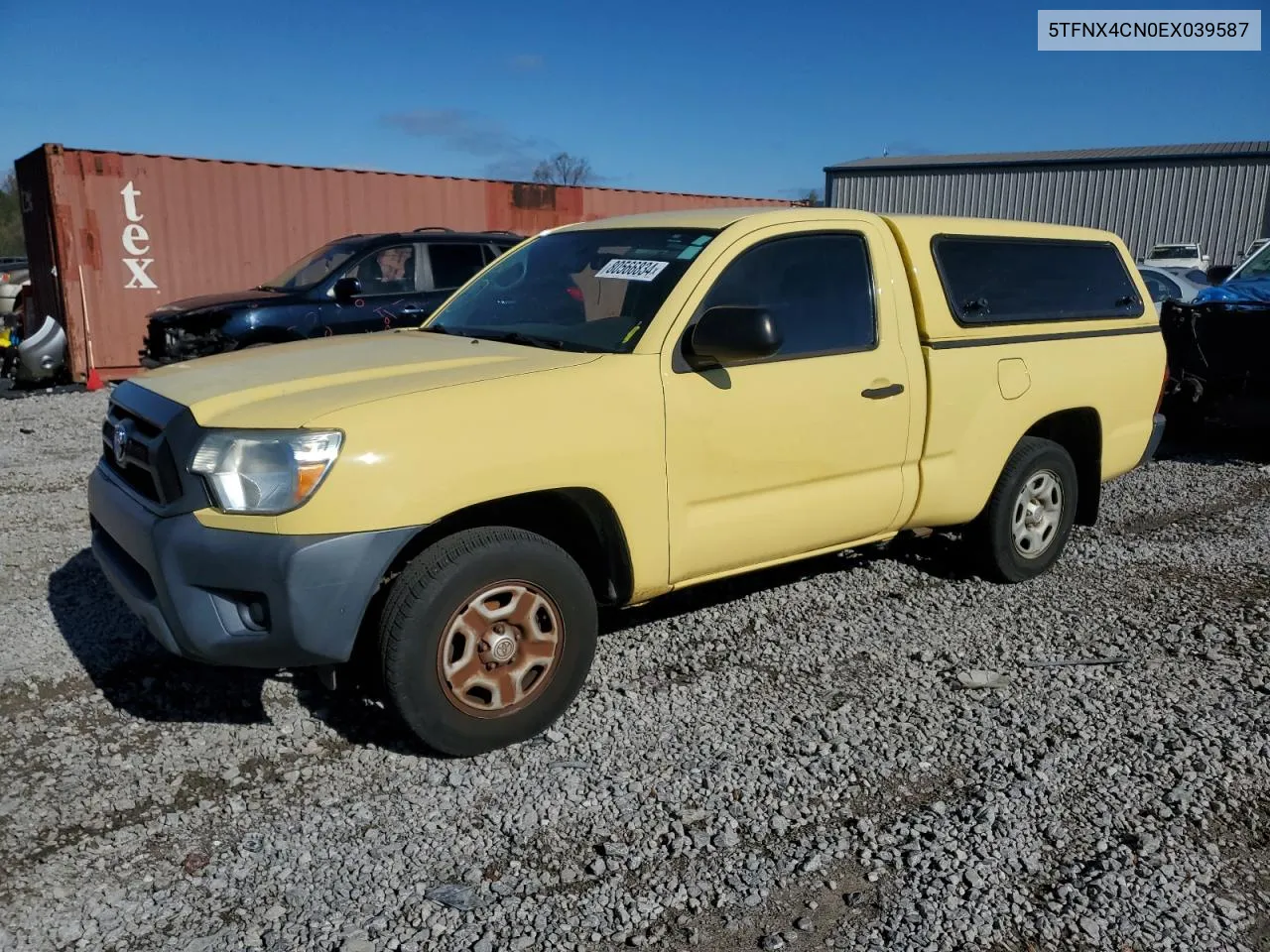 2014 Toyota Tacoma VIN: 5TFNX4CN0EX039587 Lot: 80566834