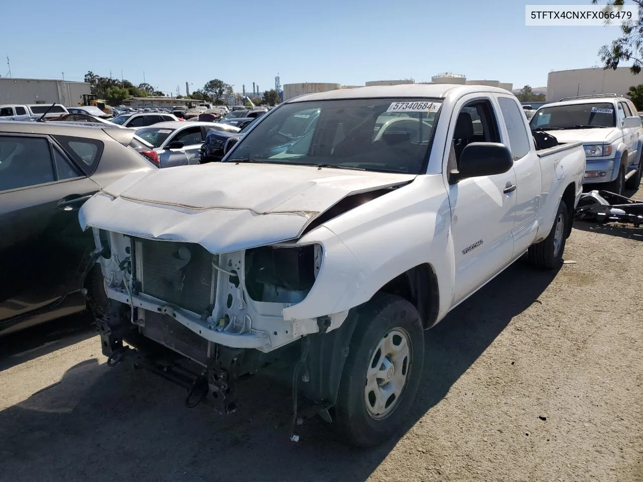 2015 Toyota Tacoma Access Cab VIN: 5TFTX4CNXFX066479 Lot: 57340684