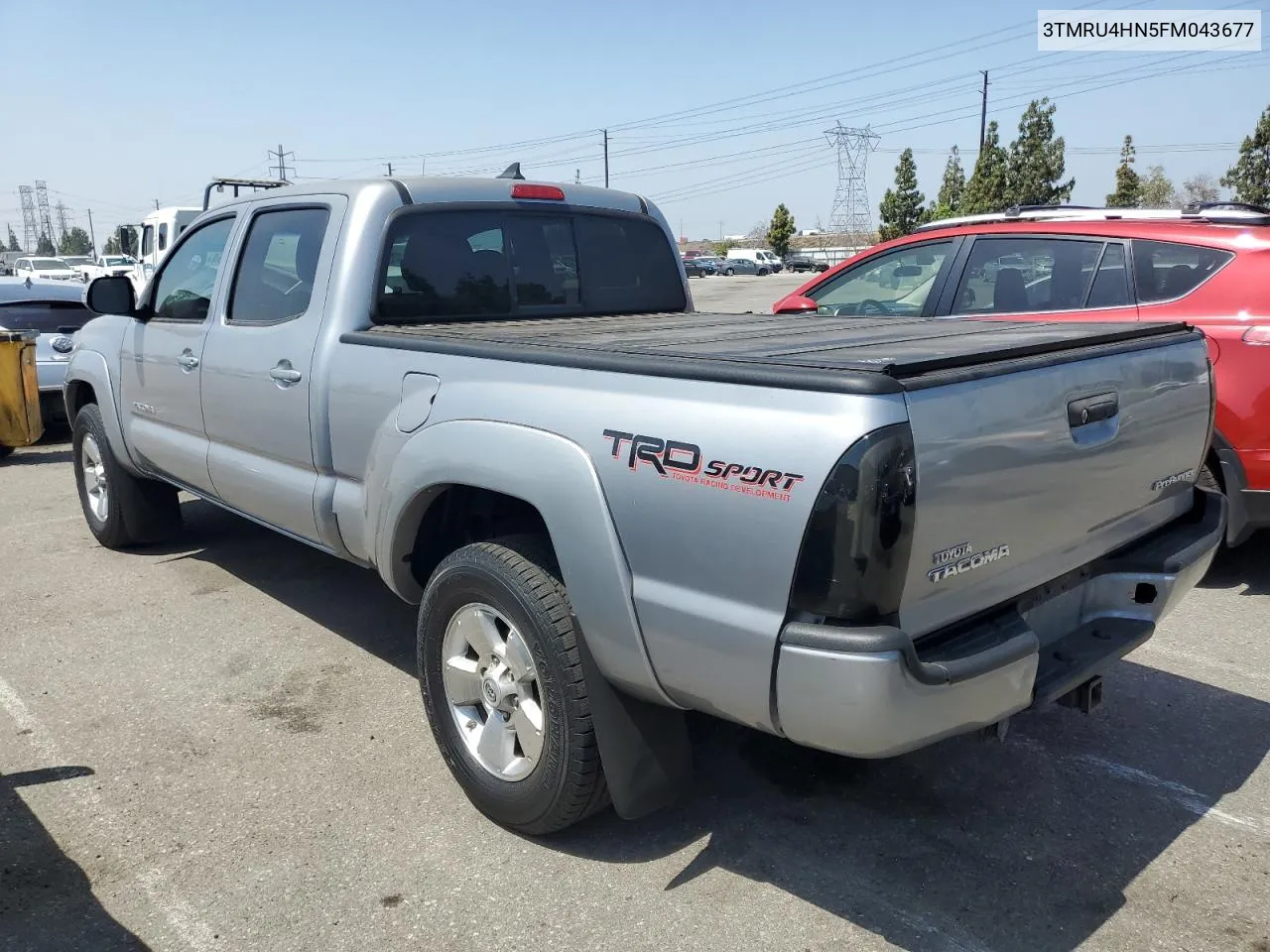 2015 Toyota Tacoma Dou VIN: 3TMRU4HN5FM043677 Lot: 59964054