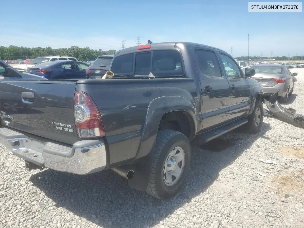 5TFJU4GN3FX073378 2015 Toyota Tacoma Double Cab Prerunner