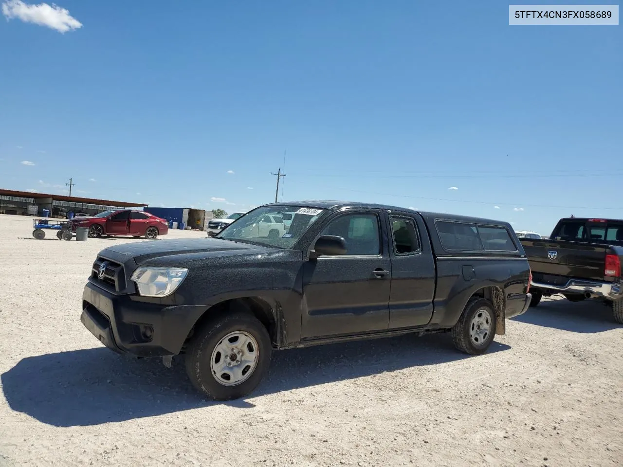 2015 Toyota Tacoma Access Cab VIN: 5TFTX4CN3FX058689 Lot: 61438704