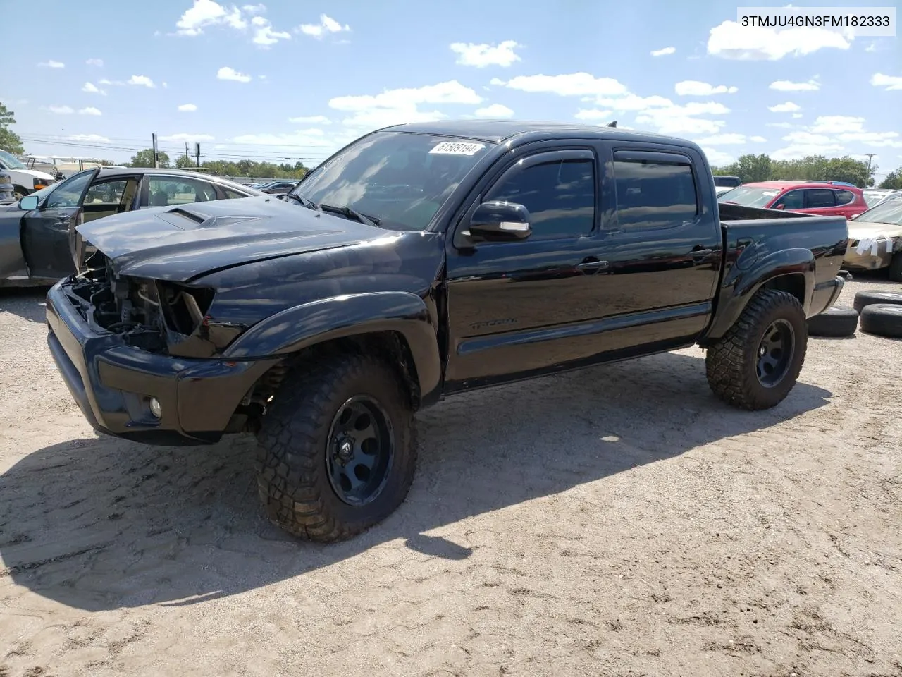 2015 Toyota Tacoma Double Cab Prerunner VIN: 3TMJU4GN3FM182333 Lot: 61509194