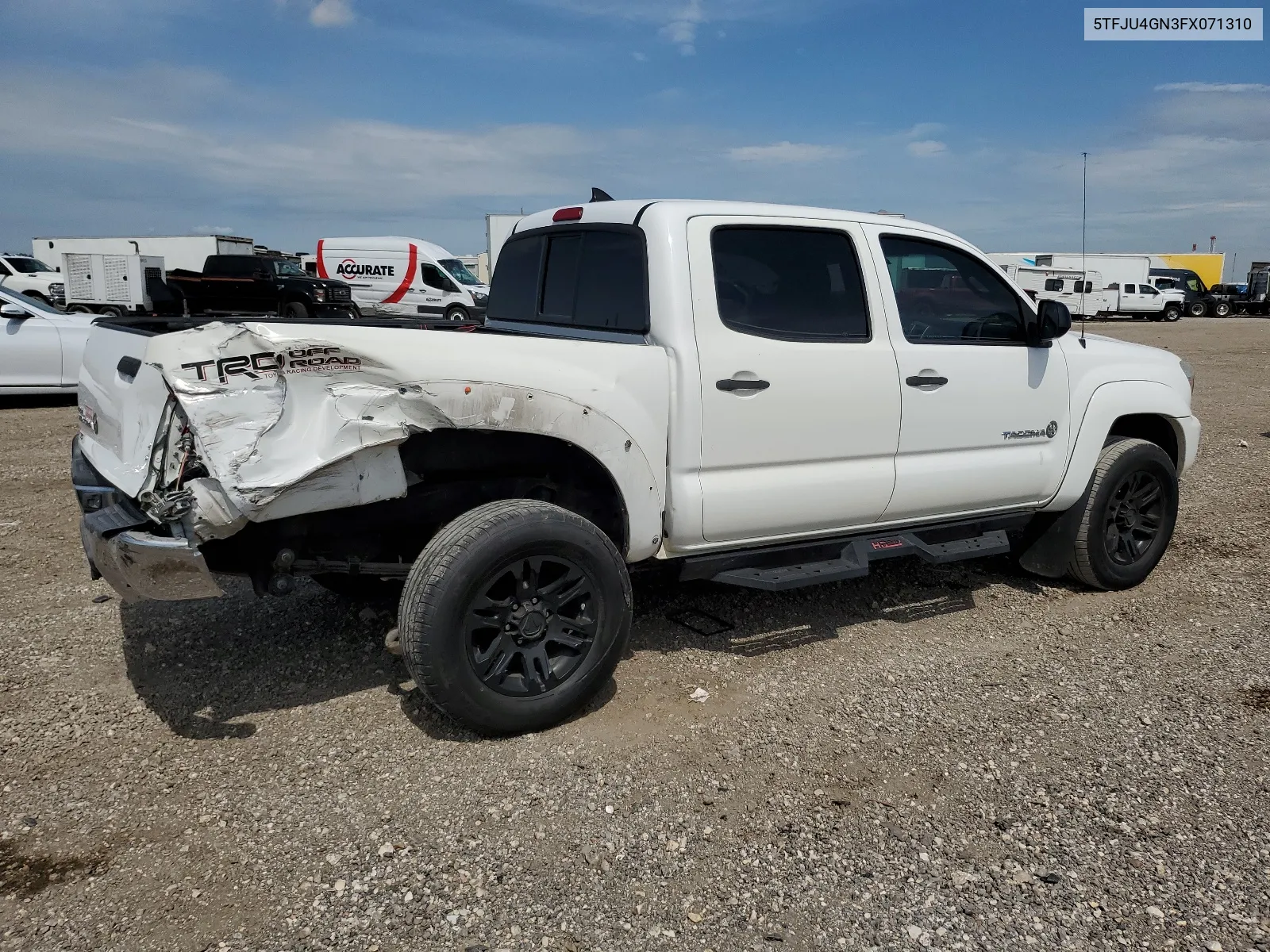 2015 Toyota Tacoma Double Cab Prerunner VIN: 5TFJU4GN3FX071310 Lot: 63828104