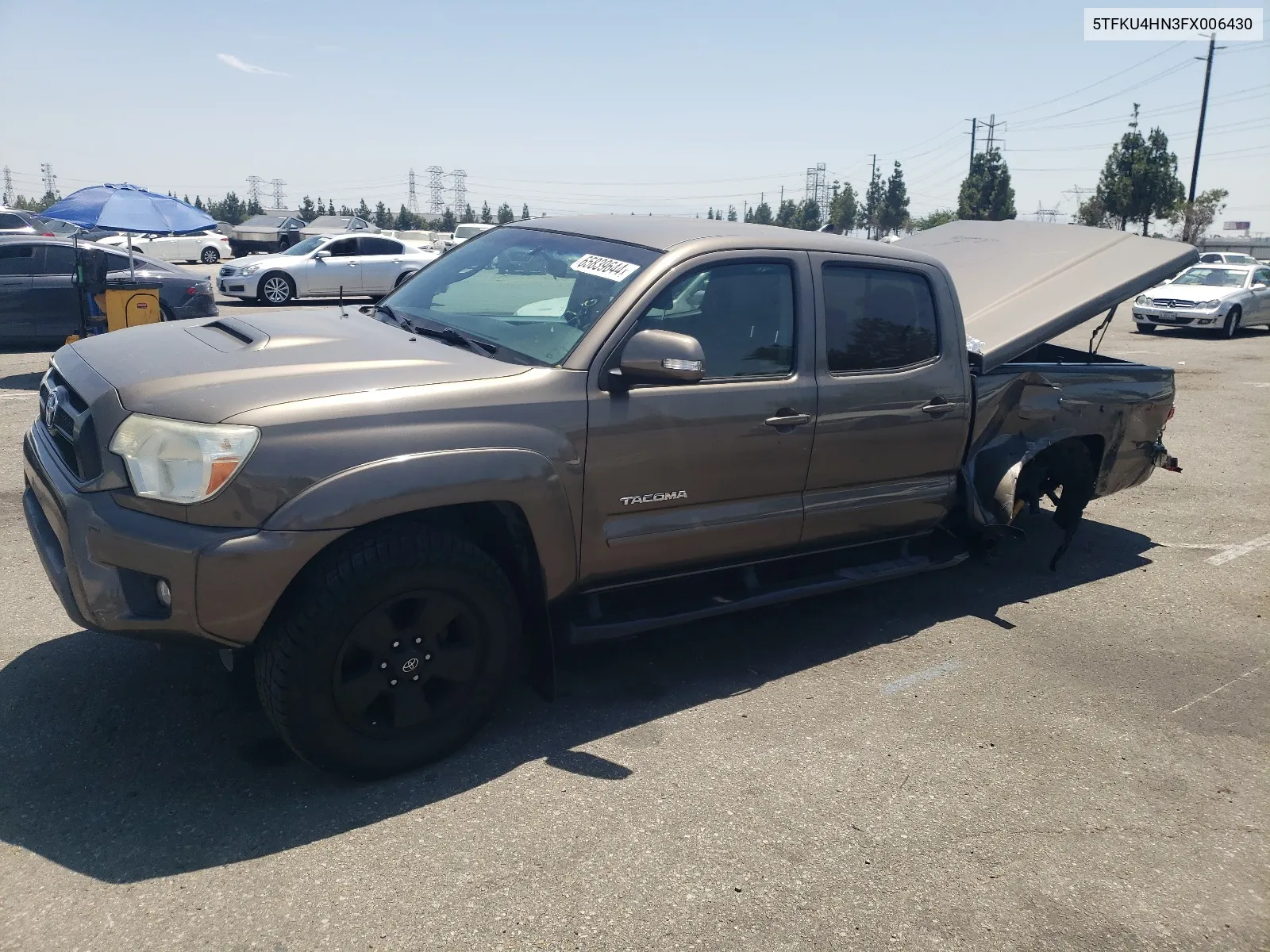 2015 Toyota Tacoma Double Cab Prerunner Long Bed VIN: 5TFKU4HN3FX006430 Lot: 65839644