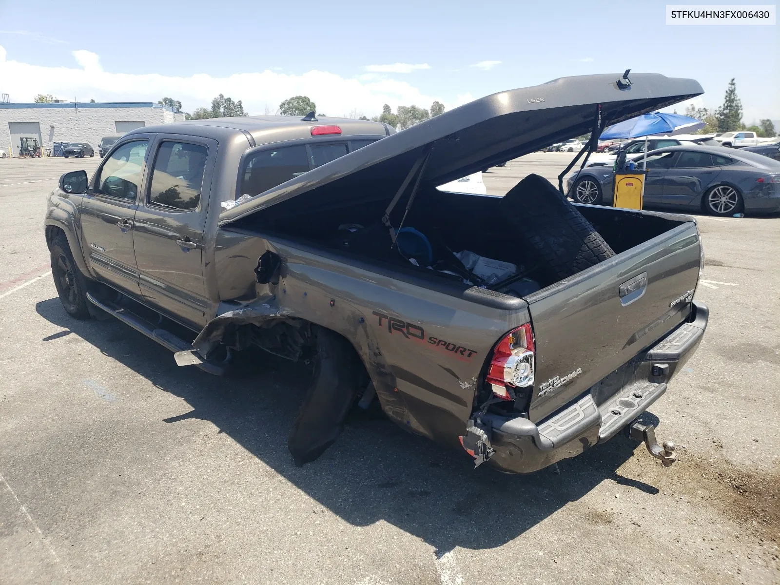 5TFKU4HN3FX006430 2015 Toyota Tacoma Double Cab Prerunner Long Bed