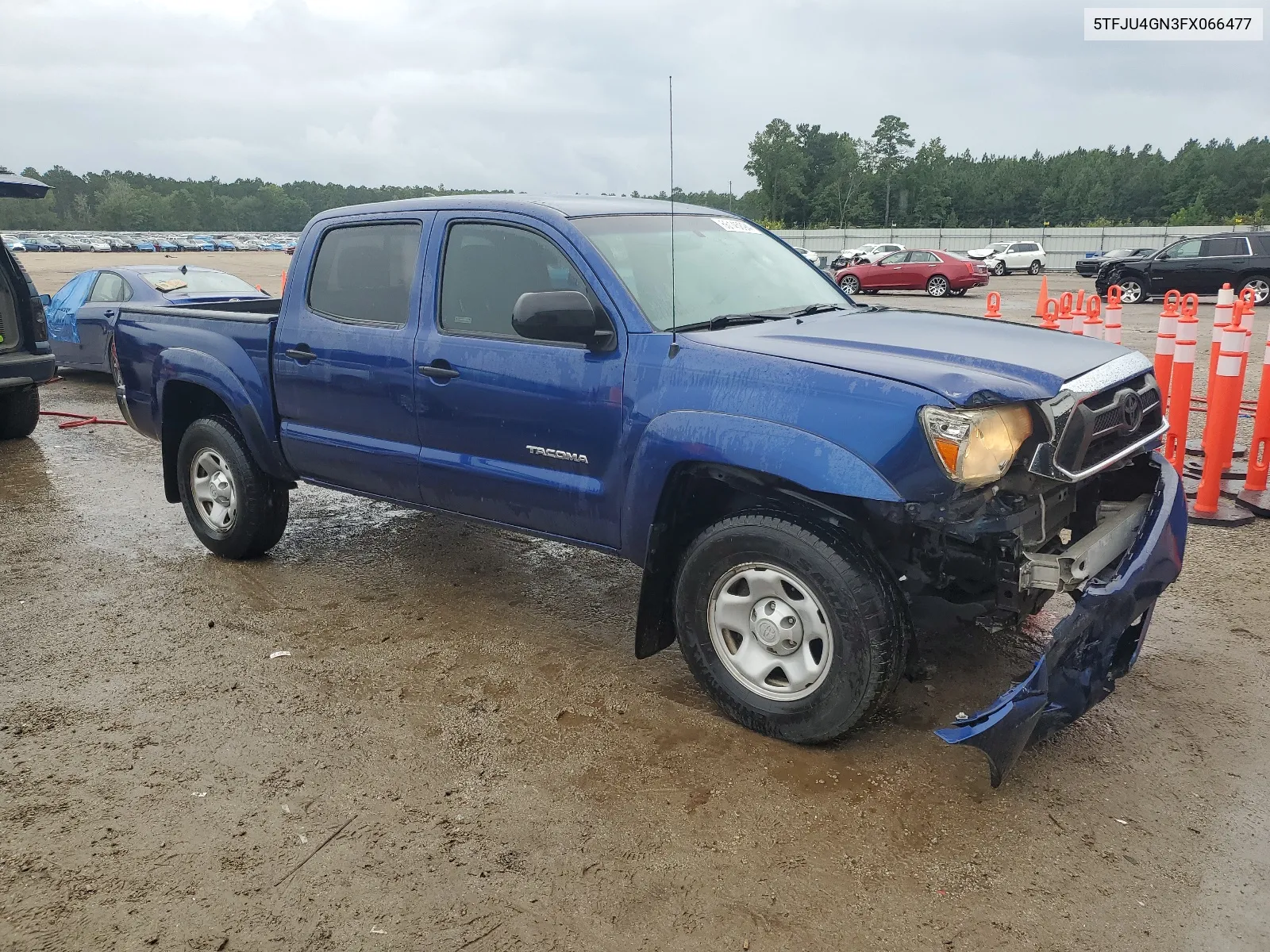 2015 Toyota Tacoma Double Cab Prerunner VIN: 5TFJU4GN3FX066477 Lot: 66145894