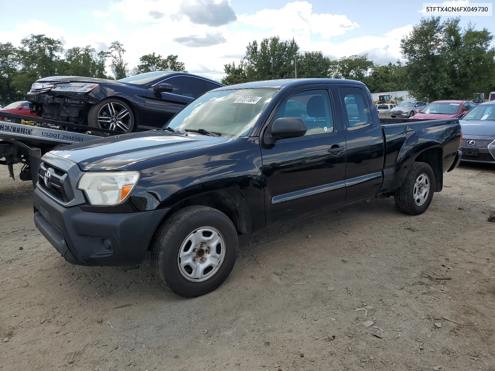 2015 Toyota Tacoma Access Cab VIN: 5TFTX4CN6FX049730 Lot: 67377004