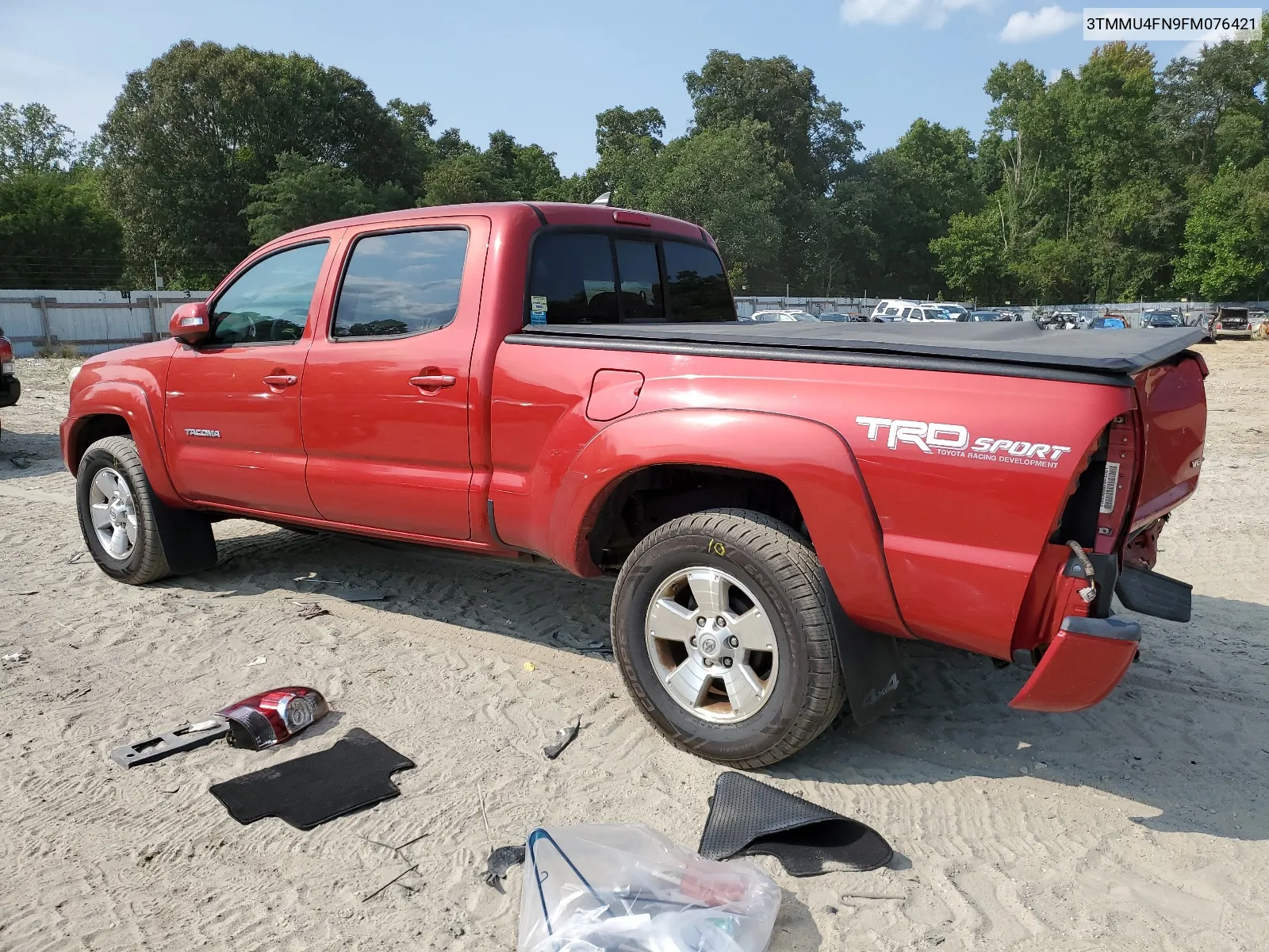 2015 Toyota Tacoma Double Cab Long Bed VIN: 3TMMU4FN9FM076421 Lot: 68013434