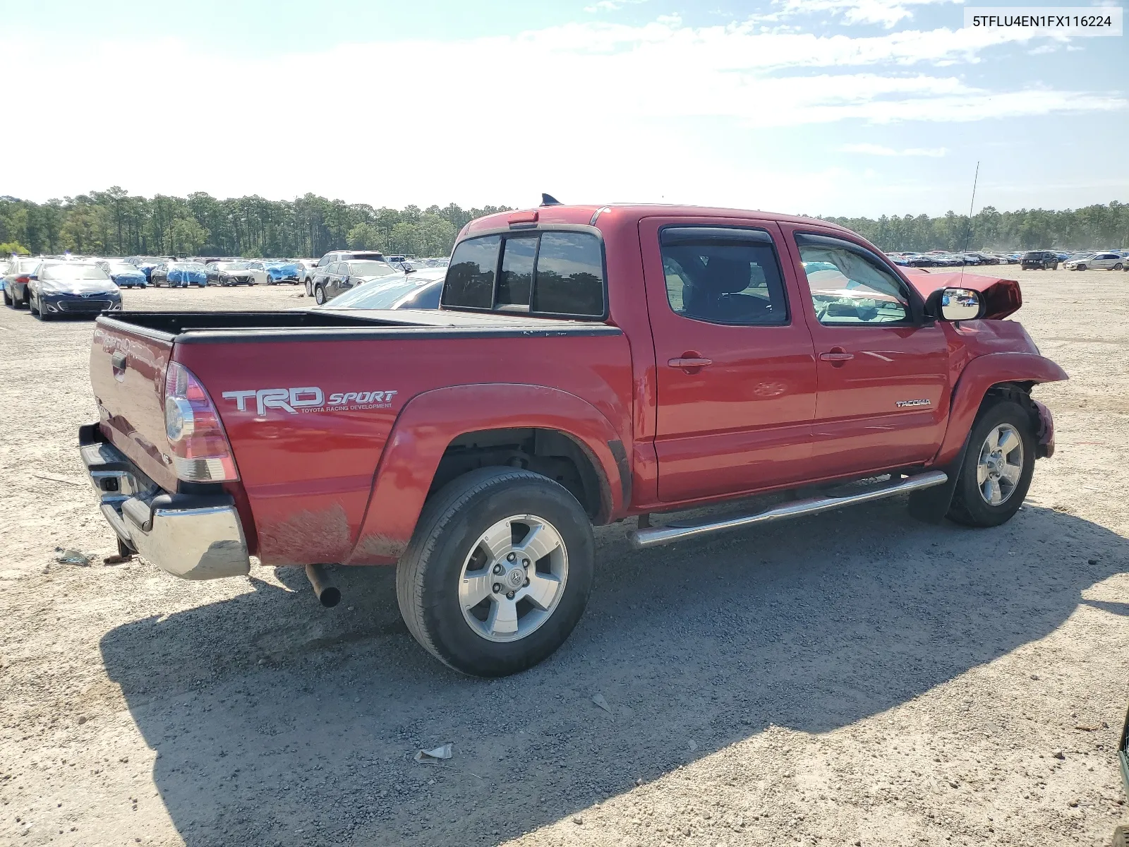 2015 Toyota Tacoma Double Cab VIN: 5TFLU4EN1FX116224 Lot: 68415224