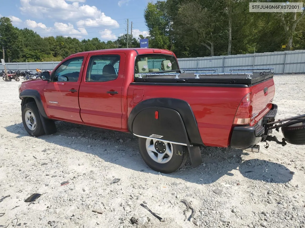 2015 Toyota Tacoma Double Cab Prerunner VIN: 5TFJU4GN6FX072001 Lot: 69438694