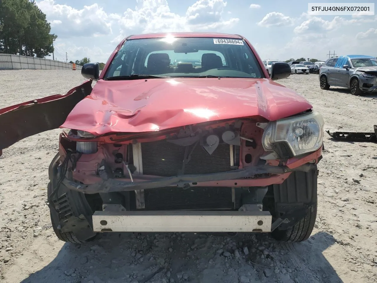 2015 Toyota Tacoma Double Cab Prerunner VIN: 5TFJU4GN6FX072001 Lot: 69438694