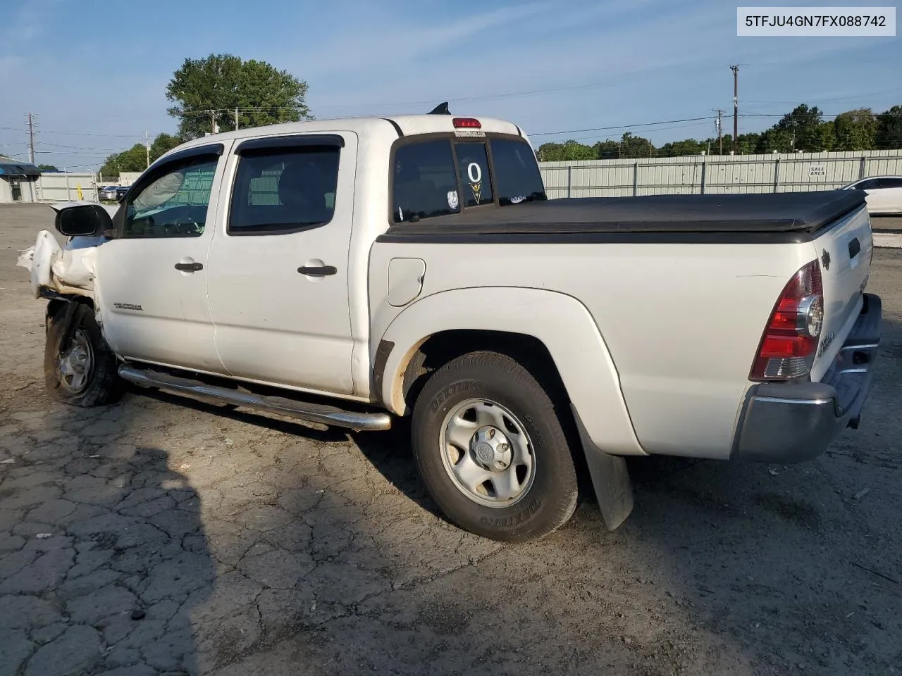 2015 Toyota Tacoma Double Cab Prerunner VIN: 5TFJU4GN7FX088742 Lot: 69849044