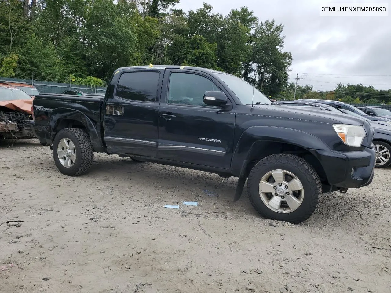 3TMLU4ENXFM205893 2015 Toyota Tacoma Double Cab