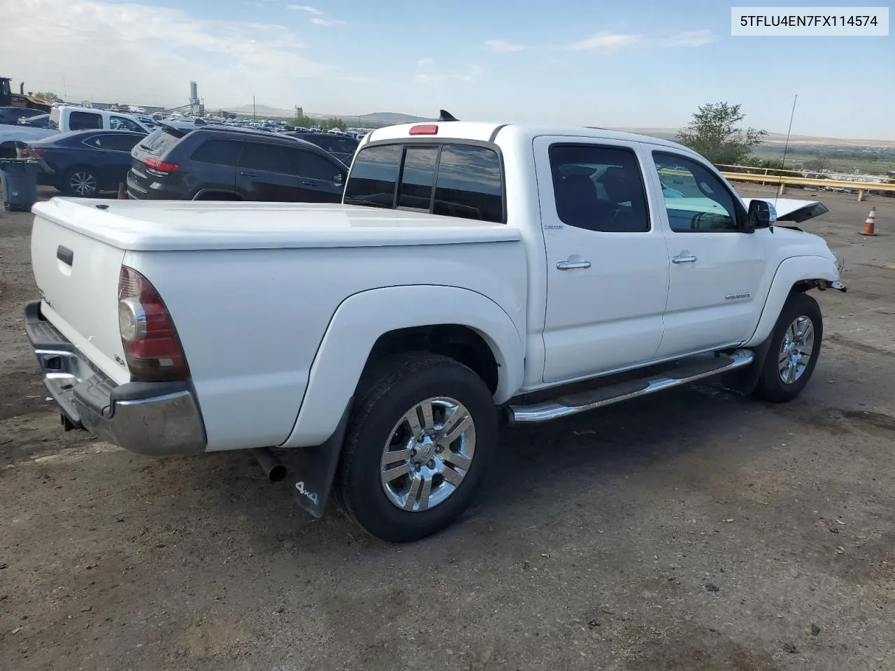 2015 Toyota Tacoma Double Cab VIN: 5TFLU4EN7FX114574 Lot: 70207434