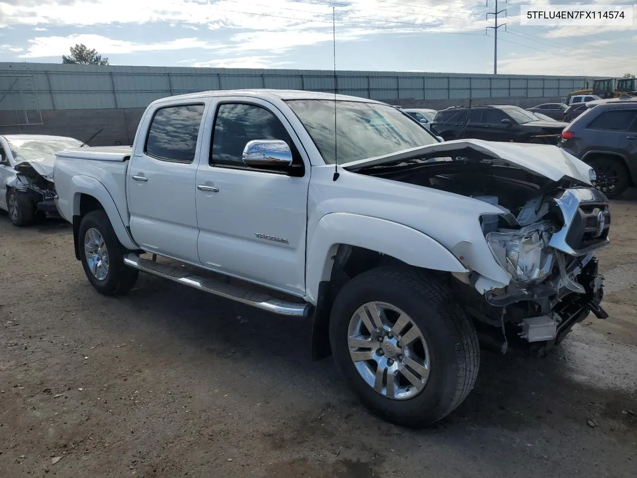 2015 Toyota Tacoma Double Cab VIN: 5TFLU4EN7FX114574 Lot: 70207434