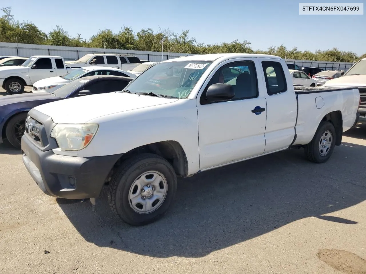 2015 Toyota Tacoma Access Cab VIN: 5TFTX4CN6FX047699 Lot: 70850204