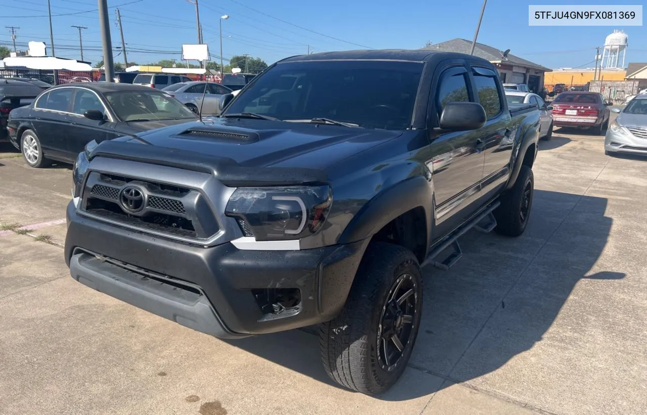 2015 Toyota Tacoma Double Cab Prerunner VIN: 5TFJU4GN9FX081369 Lot: 72541064