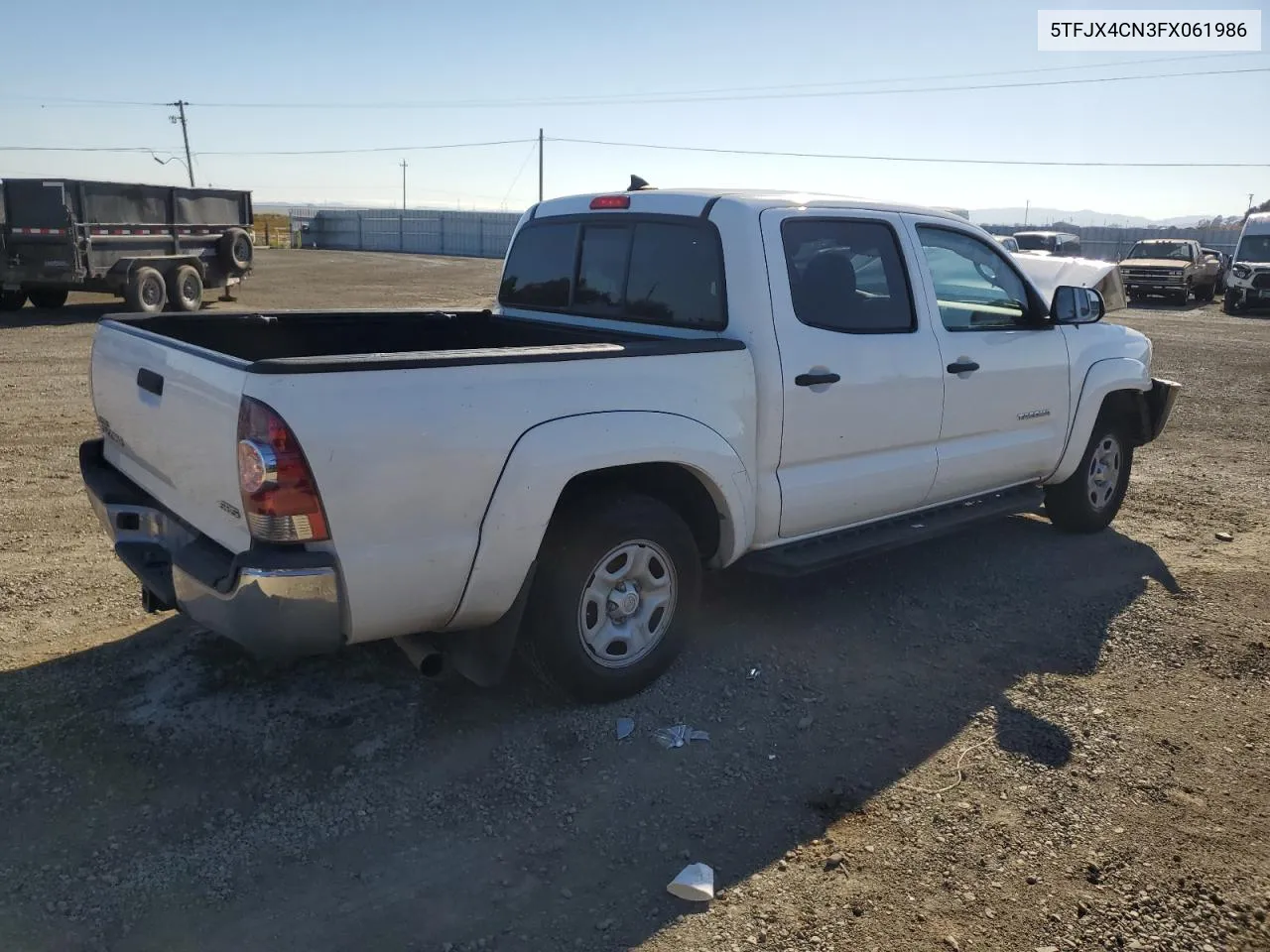 2015 Toyota Tacoma Double Cab VIN: 5TFJX4CN3FX061986 Lot: 72746974