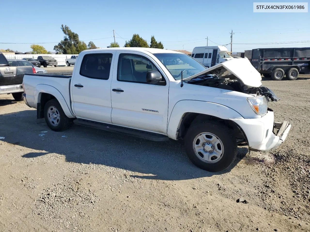 2015 Toyota Tacoma Double Cab VIN: 5TFJX4CN3FX061986 Lot: 72746974