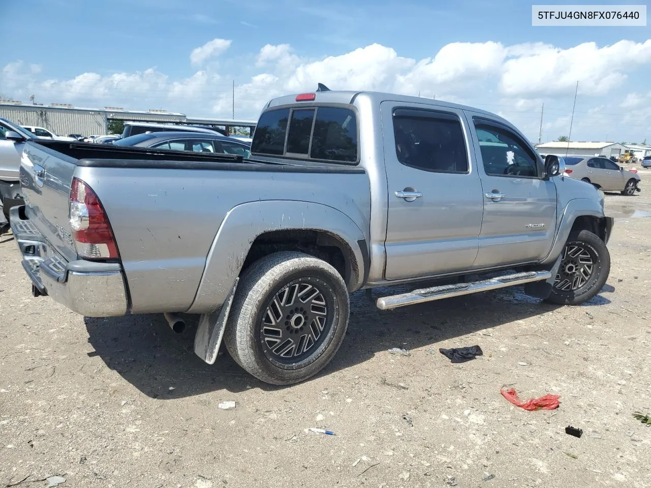 2015 Toyota Tacoma Double Cab Prerunner VIN: 5TFJU4GN8FX076440 Lot: 73460794