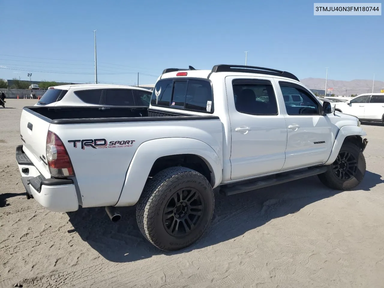 2015 Toyota Tacoma Double Cab Prerunner VIN: 3TMJU4GN3FM180744 Lot: 73717454