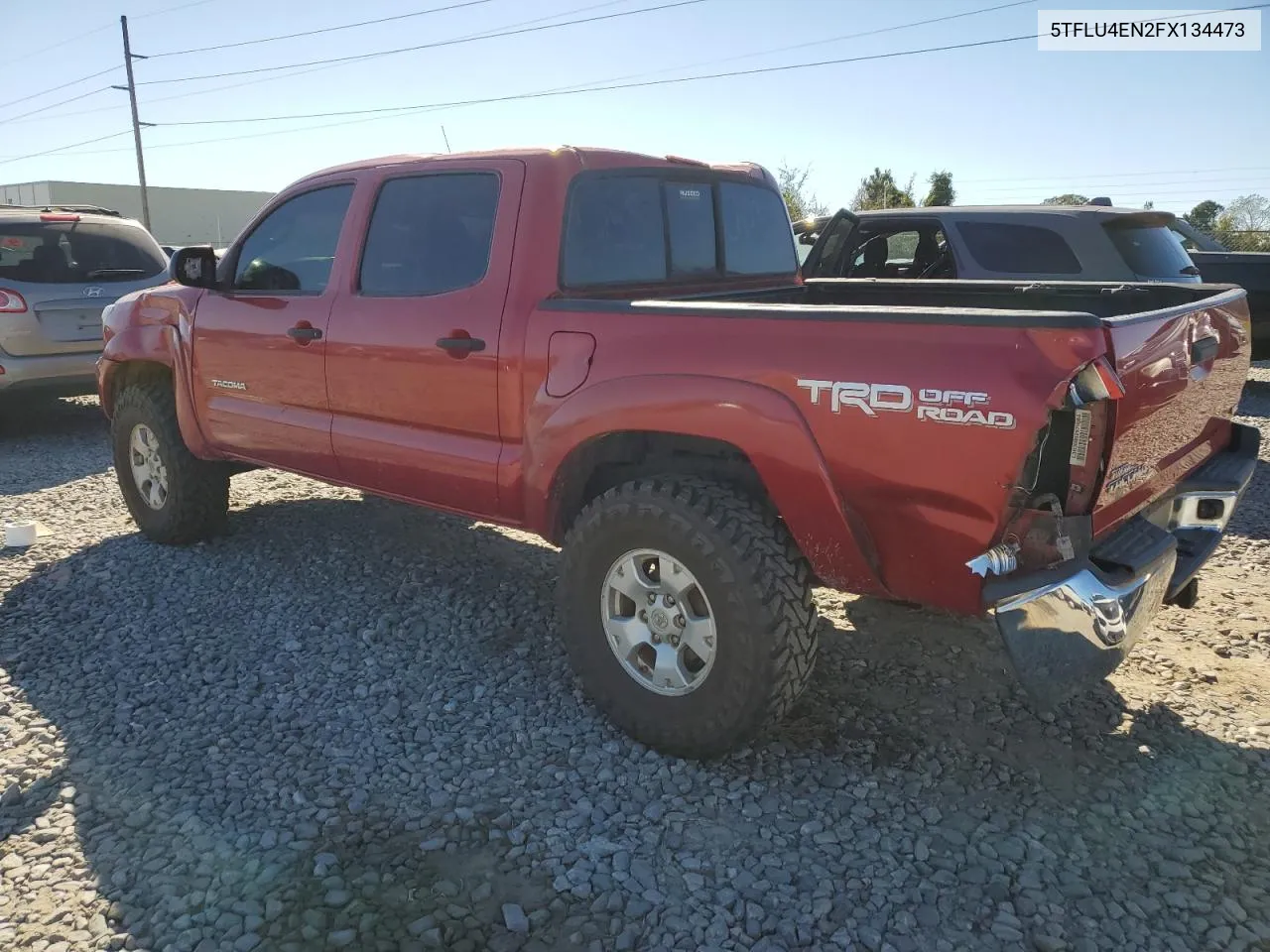 2015 Toyota Tacoma Double Cab VIN: 5TFLU4EN2FX134473 Lot: 73809744