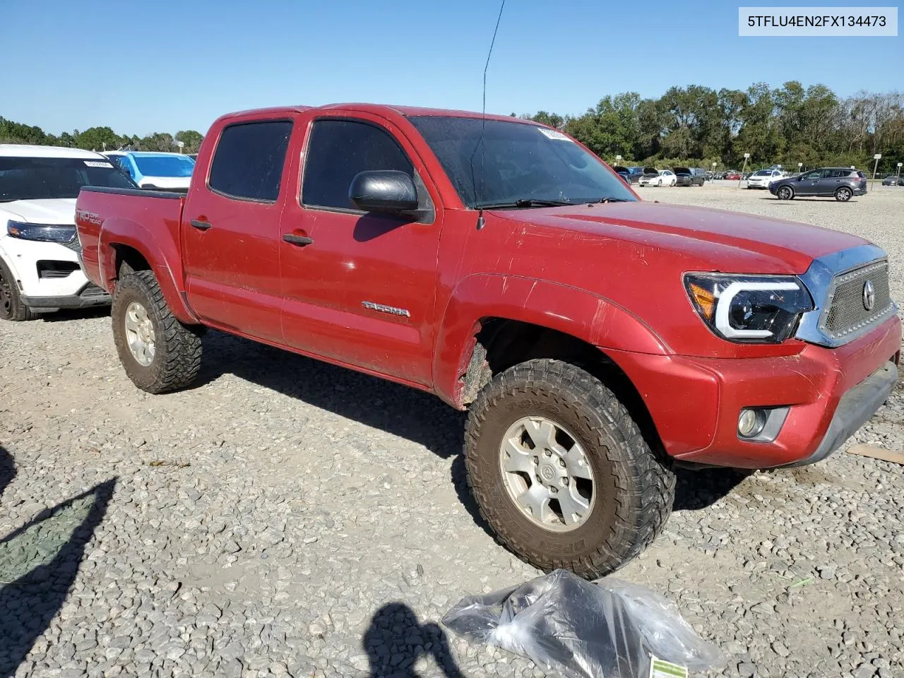 2015 Toyota Tacoma Double Cab VIN: 5TFLU4EN2FX134473 Lot: 73809744