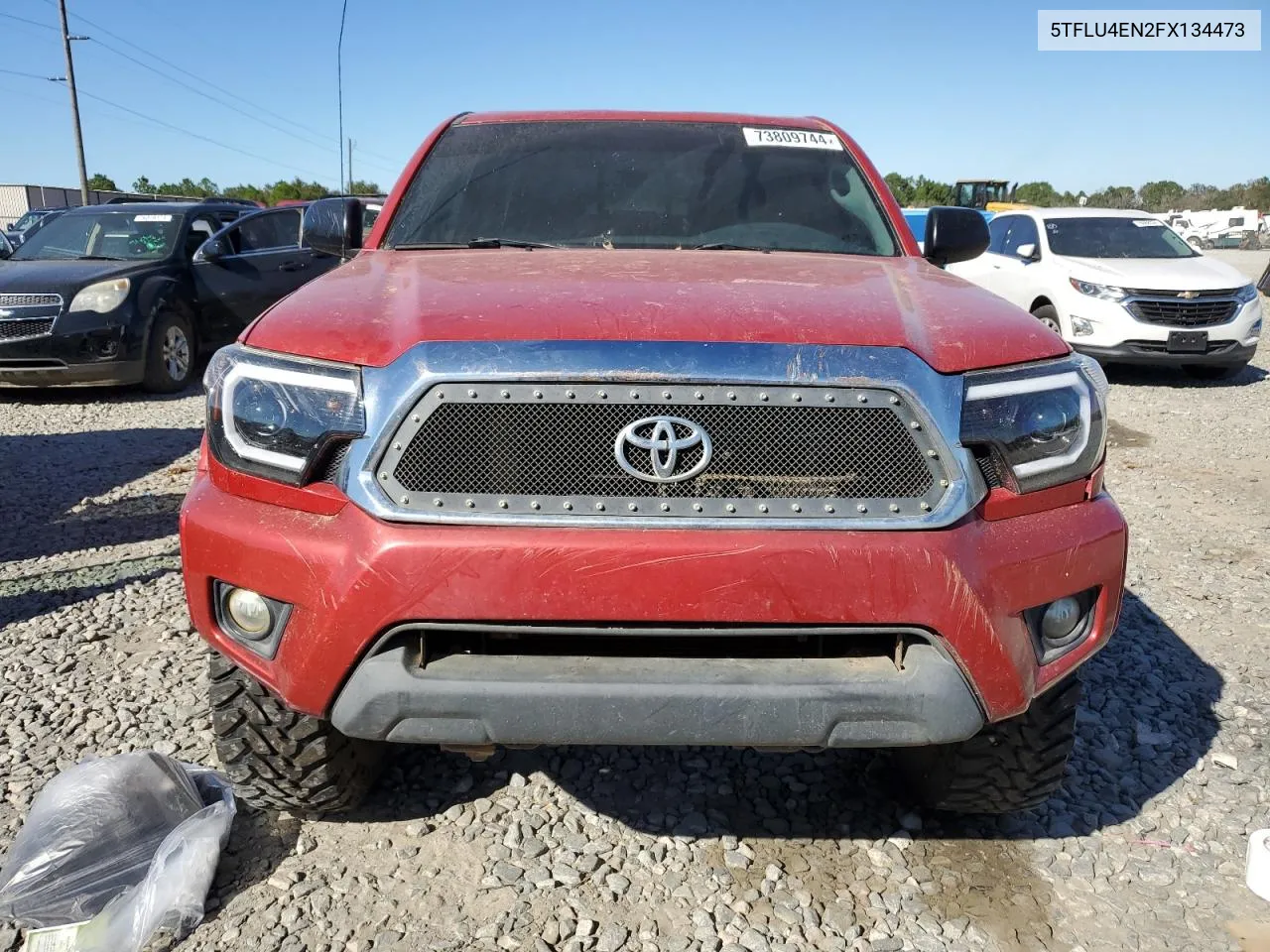 2015 Toyota Tacoma Double Cab VIN: 5TFLU4EN2FX134473 Lot: 73809744