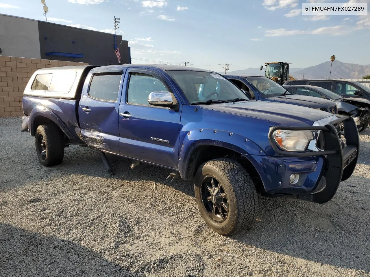 2015 Toyota Tacoma Double Cab Long Bed VIN: 5TFMU4FN7FX027289 Lot: 74154614