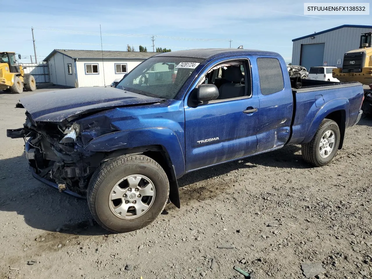 2015 Toyota Tacoma Access Cab VIN: 5TFUU4EN6FX138532 Lot: 74281724