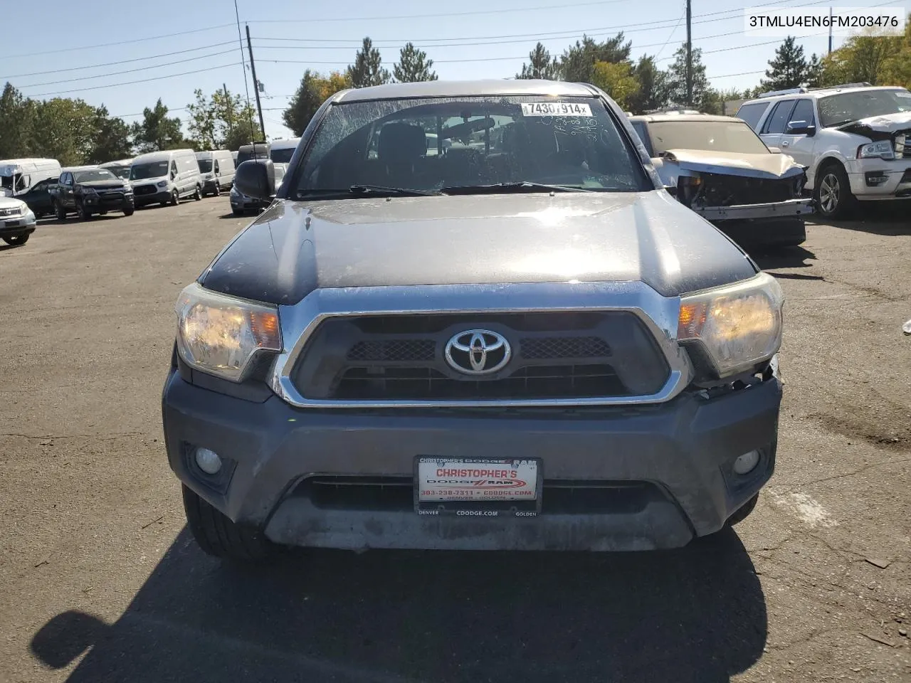 2015 Toyota Tacoma Double Cab VIN: 3TMLU4EN6FM203476 Lot: 74307914