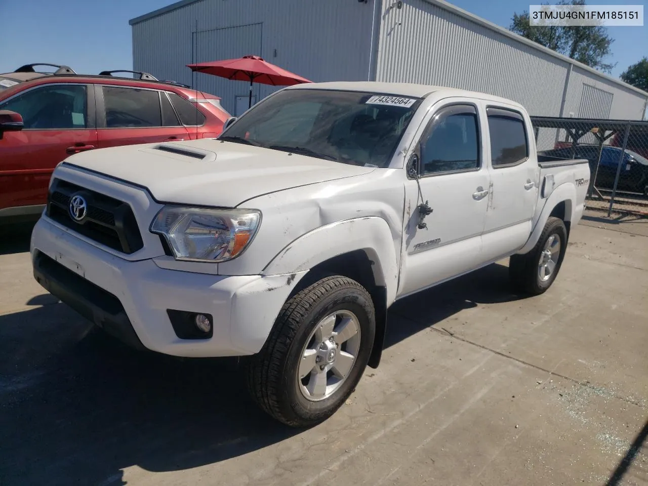 3TMJU4GN1FM185151 2015 Toyota Tacoma Double Cab Prerunner