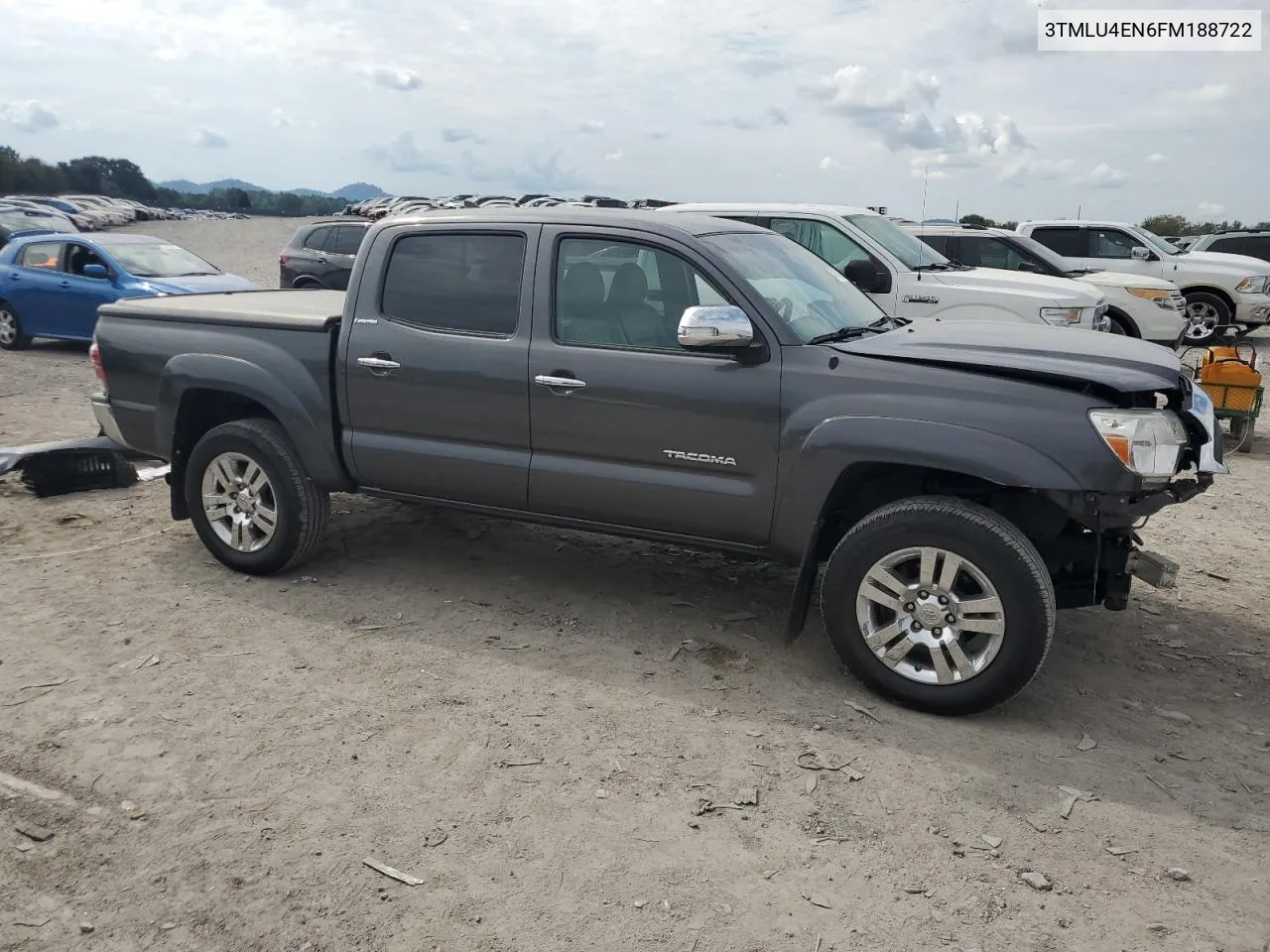 2015 Toyota Tacoma Double Cab VIN: 3TMLU4EN6FM188722 Lot: 74574314