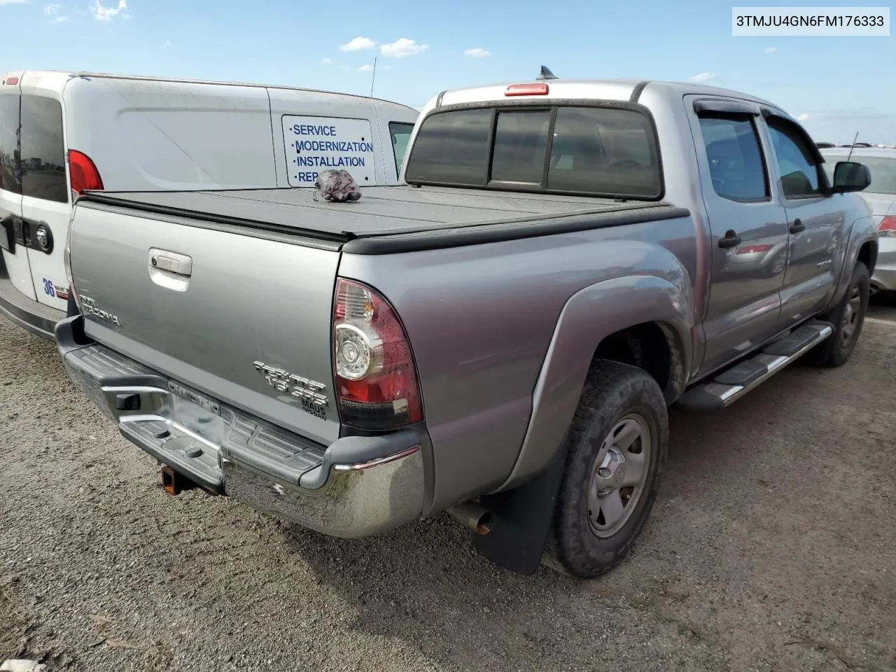 2015 Toyota Tacoma Double Cab Prerunner VIN: 3TMJU4GN6FM176333 Lot: 75270754