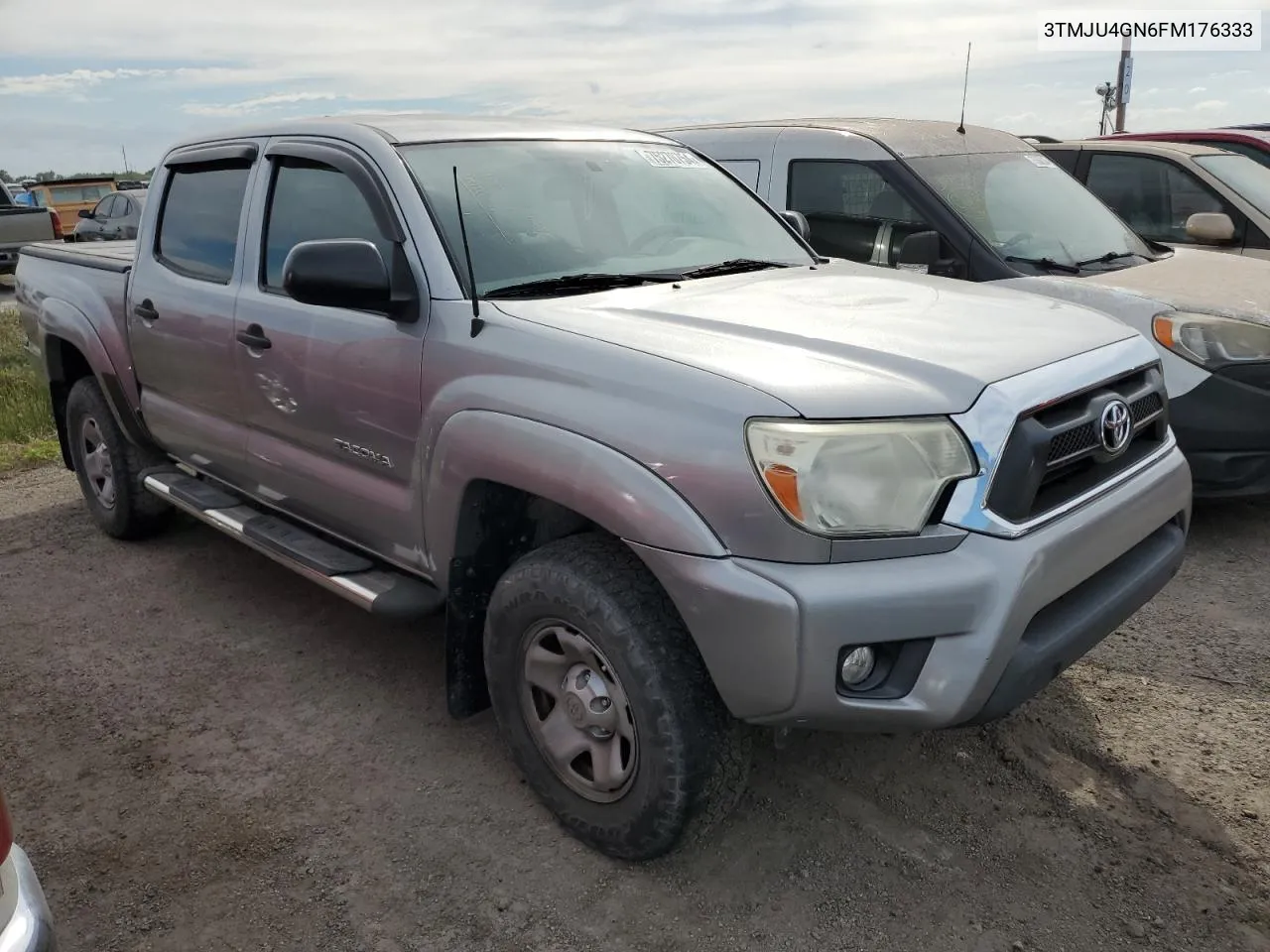 2015 Toyota Tacoma Double Cab Prerunner VIN: 3TMJU4GN6FM176333 Lot: 75270754