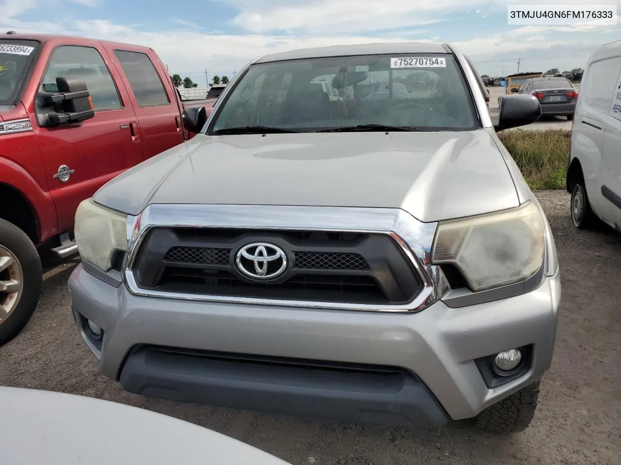 2015 Toyota Tacoma Double Cab Prerunner VIN: 3TMJU4GN6FM176333 Lot: 75270754