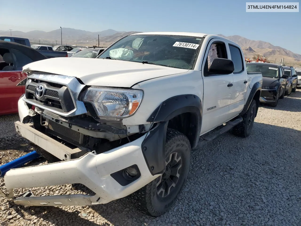 2015 Toyota Tacoma Double Cab VIN: 3TMLU4EN4FM164824 Lot: 76130114