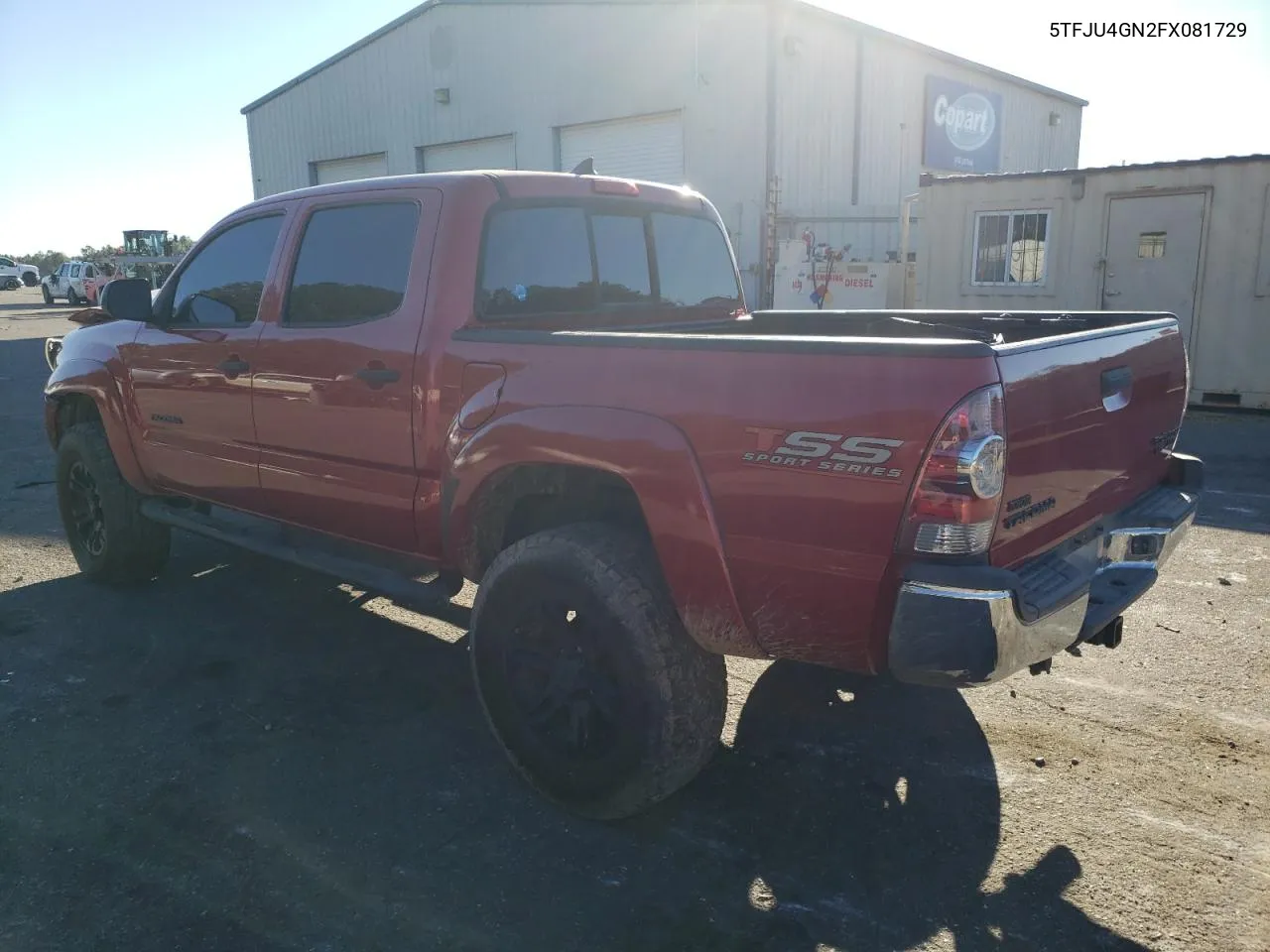 2015 Toyota Tacoma Double Cab Prerunner VIN: 5TFJU4GN2FX081729 Lot: 76142454