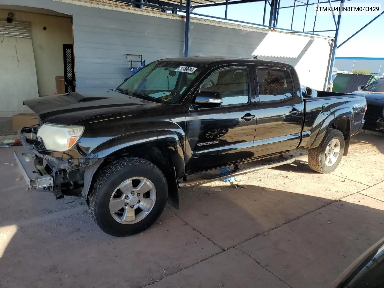 2015 Toyota Tacoma Double Cab Prerunner Long Bed VIN: 3TMKU4HN8FM043429 Lot: 76530604