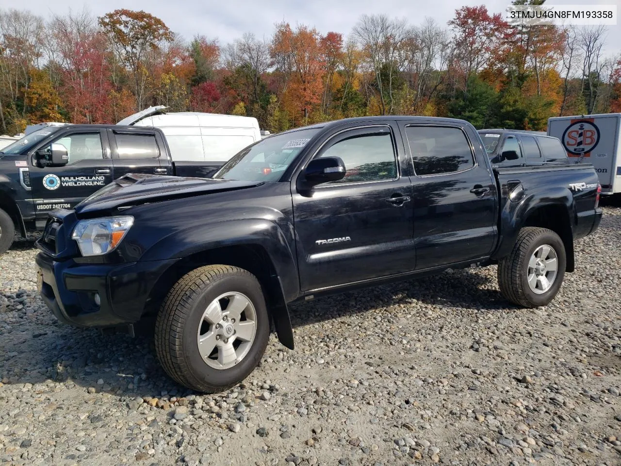 2015 Toyota Tacoma Double Cab Prerunner VIN: 3TMJU4GN8FM193358 Lot: 76559324