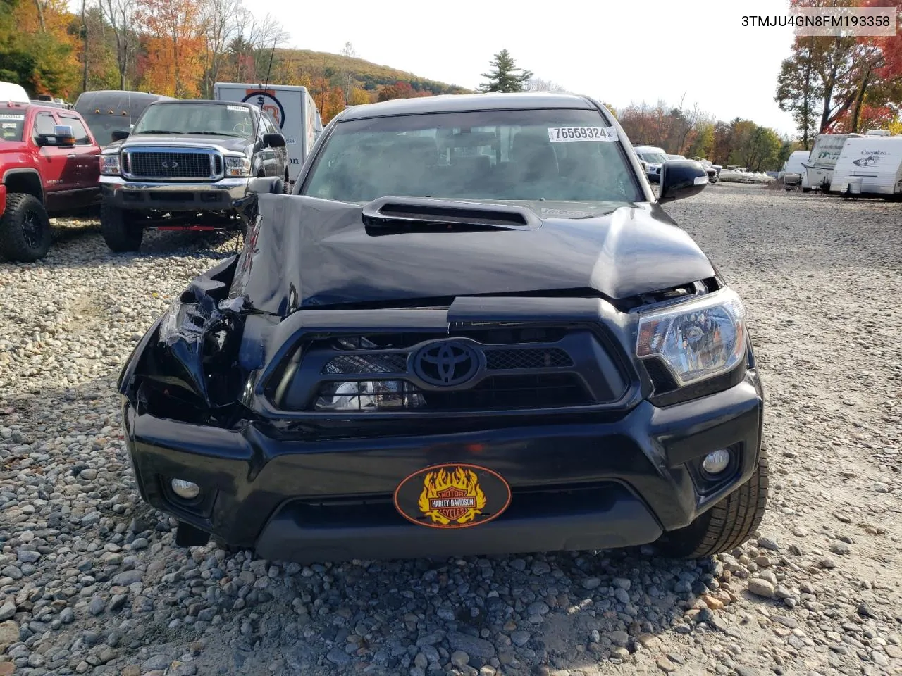 2015 Toyota Tacoma Double Cab Prerunner VIN: 3TMJU4GN8FM193358 Lot: 76559324