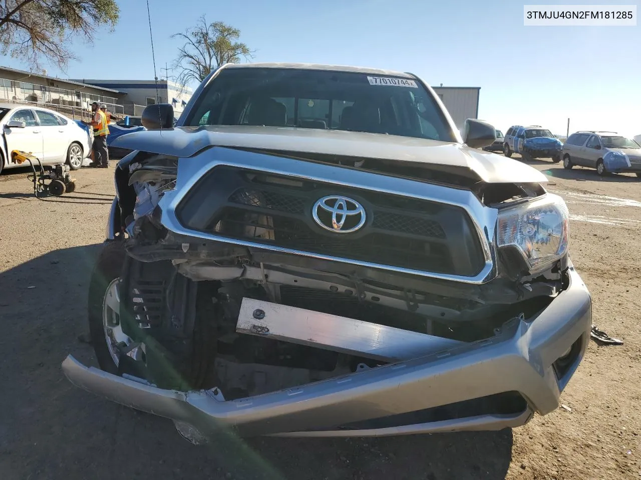 2015 Toyota Tacoma Double Cab Prerunner VIN: 3TMJU4GN2FM181285 Lot: 77010744