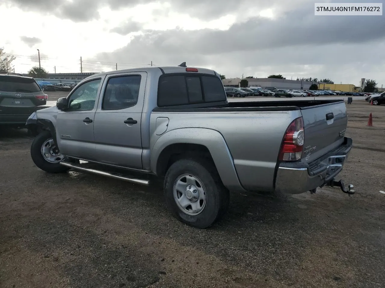 2015 Toyota Tacoma Double Cab Prerunner VIN: 3TMJU4GN1FM176272 Lot: 77323274