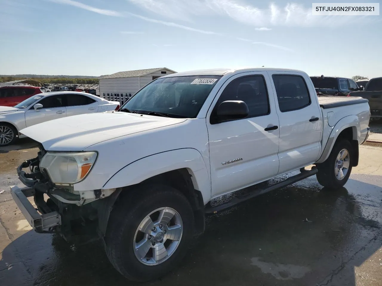 2015 Toyota Tacoma Double Cab Prerunner VIN: 5TFJU4GN2FX083321 Lot: 77632834