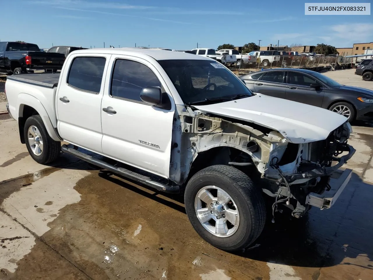 2015 Toyota Tacoma Double Cab Prerunner VIN: 5TFJU4GN2FX083321 Lot: 77632834