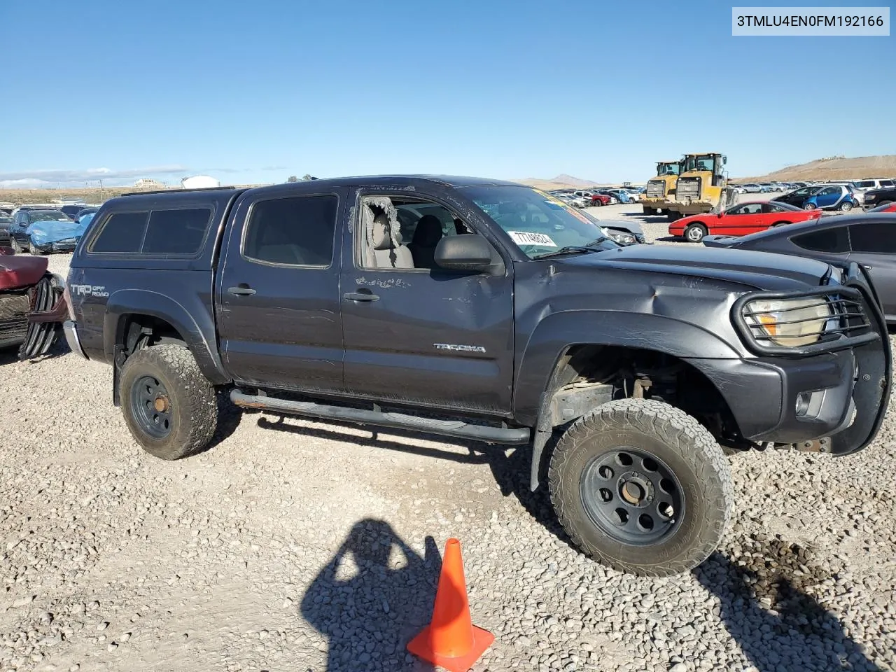 2015 Toyota Tacoma Double Cab VIN: 3TMLU4EN0FM192166 Lot: 77748624