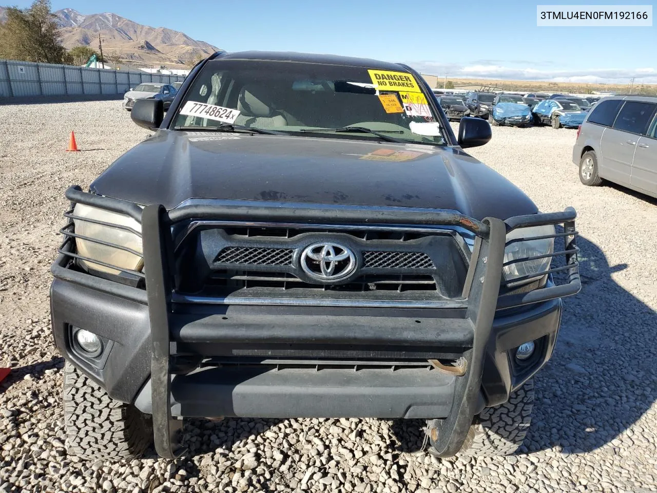 2015 Toyota Tacoma Double Cab VIN: 3TMLU4EN0FM192166 Lot: 77748624