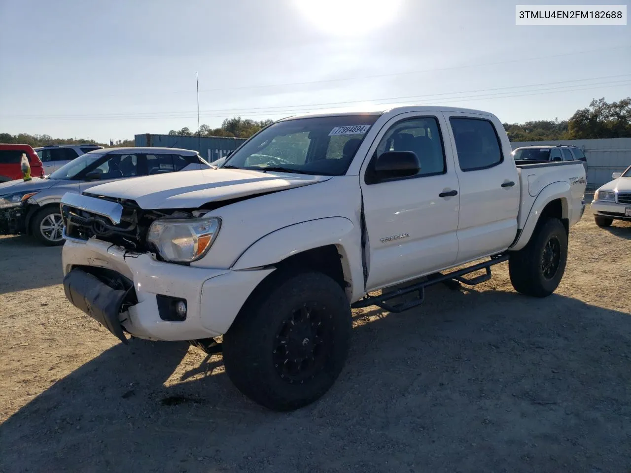 2015 Toyota Tacoma Double Cab VIN: 3TMLU4EN2FM182688 Lot: 77994894