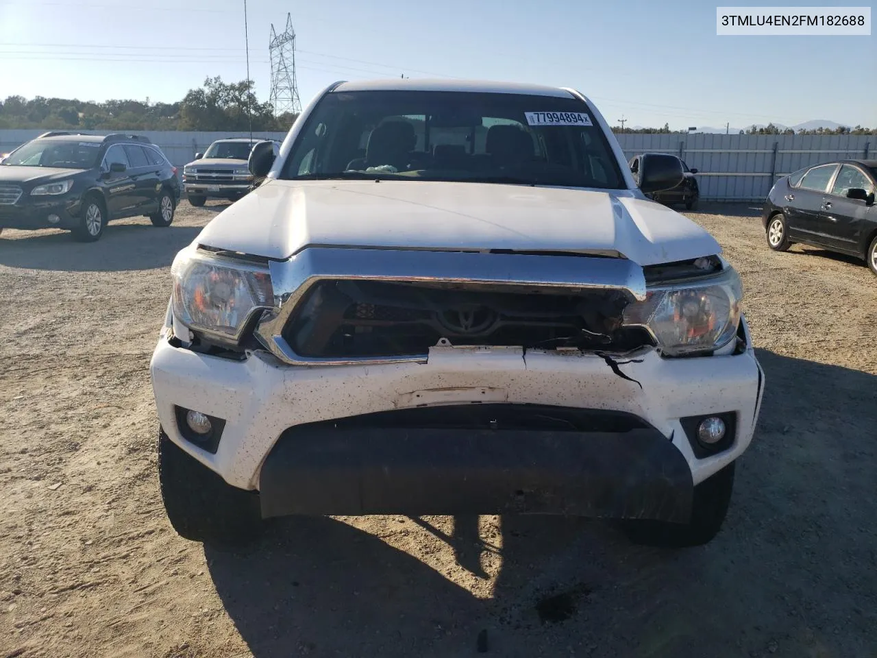 2015 Toyota Tacoma Double Cab VIN: 3TMLU4EN2FM182688 Lot: 77994894